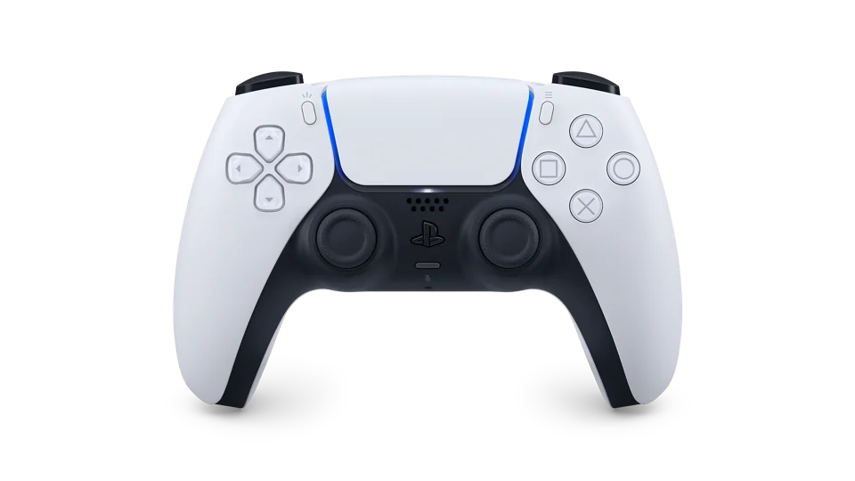 White Sony DualSense wireless controller